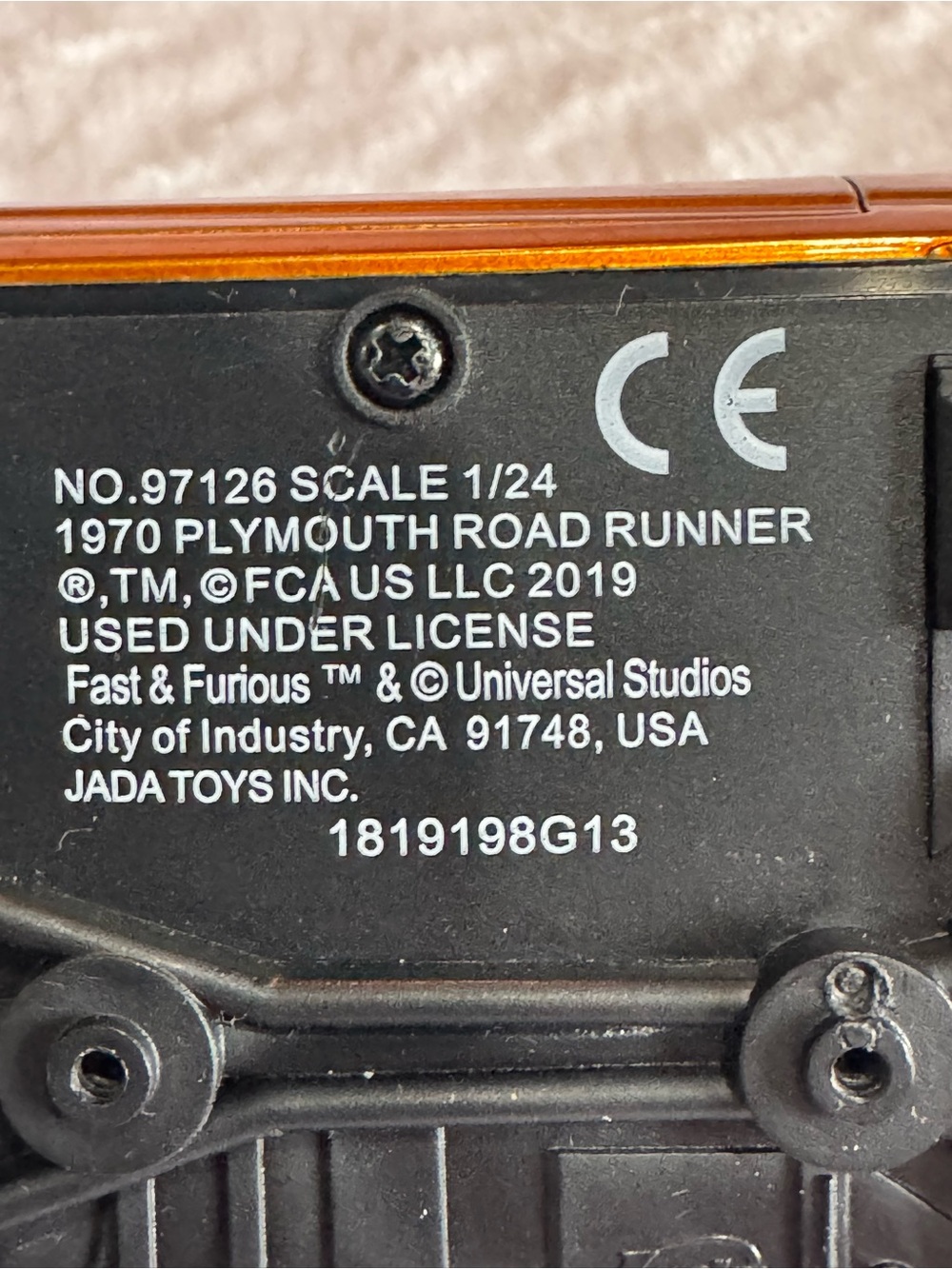Orange Metallic Muscle Car Model - Picture 10 of 10